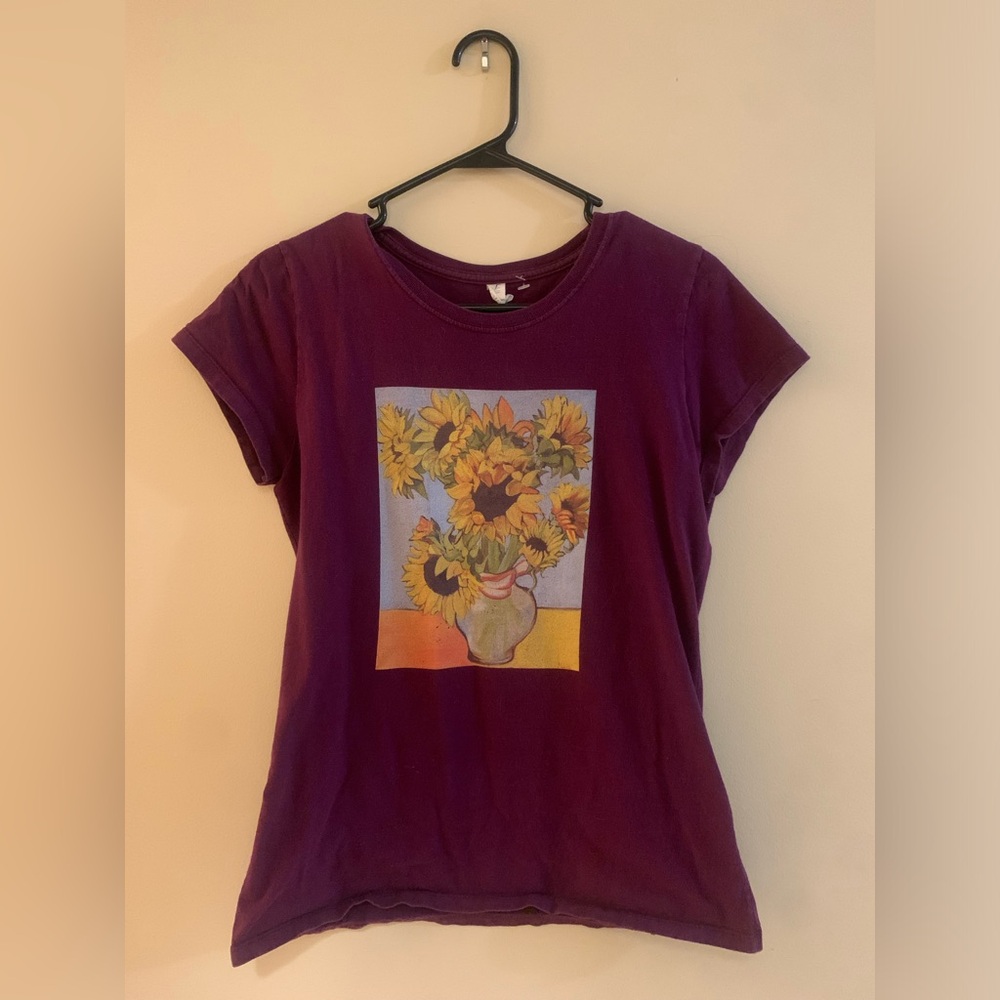 van gogh sunflower t-shirt